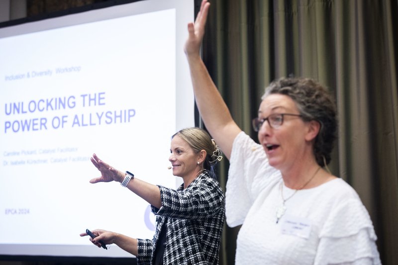 Caroline Pickard facilitating Inclusion & Diversity workshop