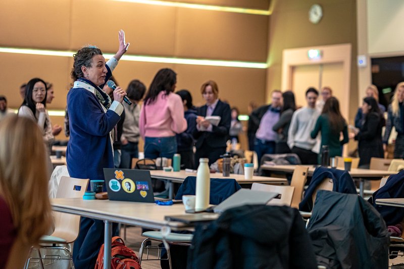 Caroline Pickard facilitating a workshop session